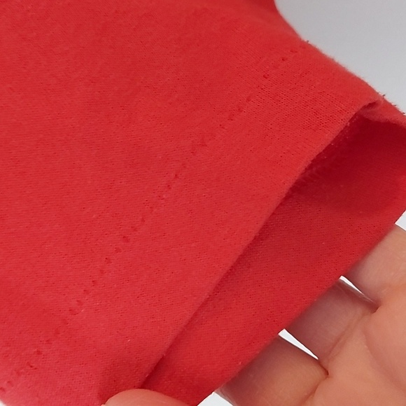 Vintage 1980s  San Francisco 49ers T Shirt.  Red Single Stitch Size Large - Picture 6 of 7